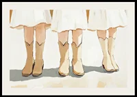 Charming cowboy boots in a harmonious and artistic composition-2