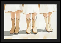 Charming cowboy boots in a harmonious and artistic composition-4