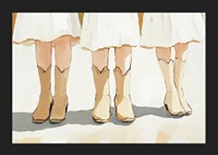 Charming cowboy boots in a harmonious and artistic composition-5