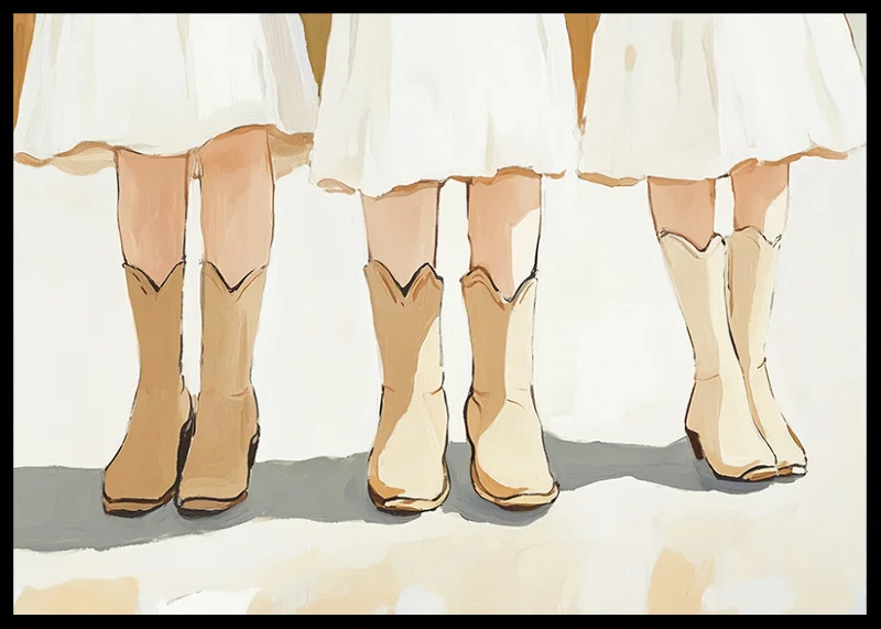 Charming cowboy boots in a harmonious and artistic composition-12