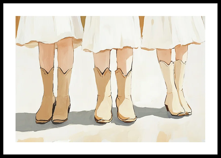Charming cowboy boots in a harmonious and artistic composition-12