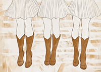 Stylish boots in harmonious movement and dance-7