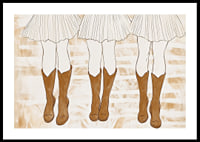 Stylish boots in harmonious movement and dance-0