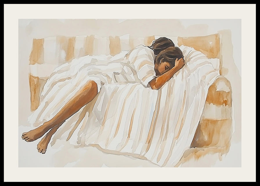 The quiet calm of relaxation on a soft sofa-12