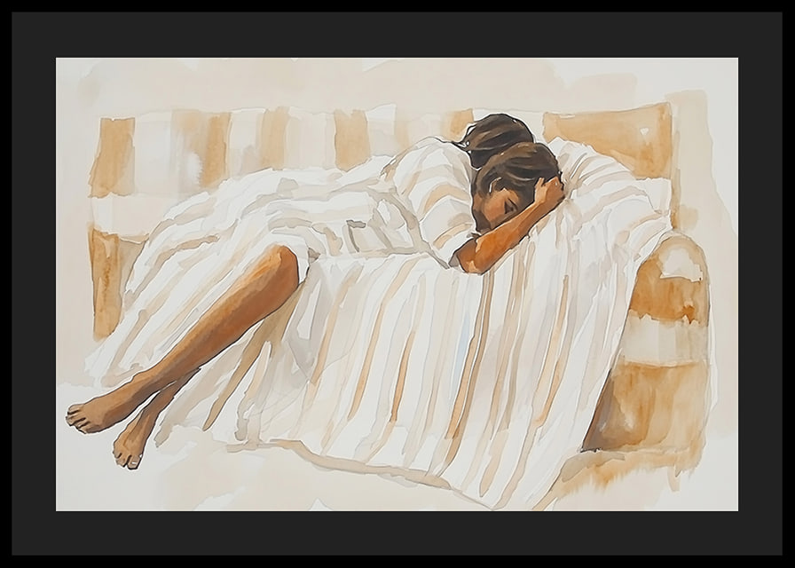 The quiet calm of relaxation on a soft sofa-12