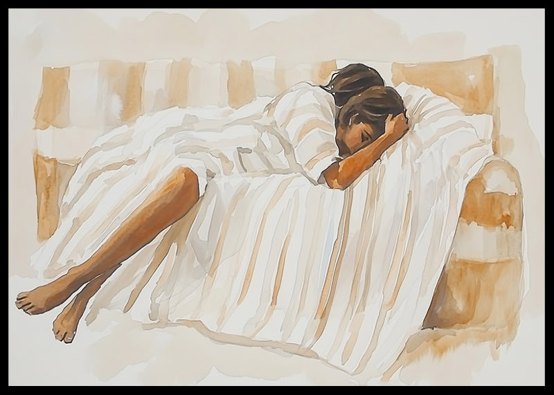 The quiet calm of relaxation on a soft sofa-12