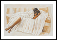 The quiet calm of relaxation on a soft sofa-0