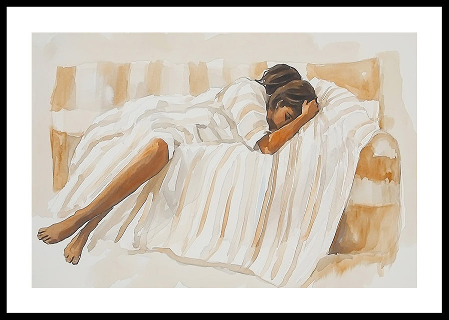 The quiet calm of relaxation on a soft sofa-12