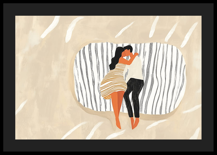 A szerelem és a közelség meghitt és harmonikus jelenete-12