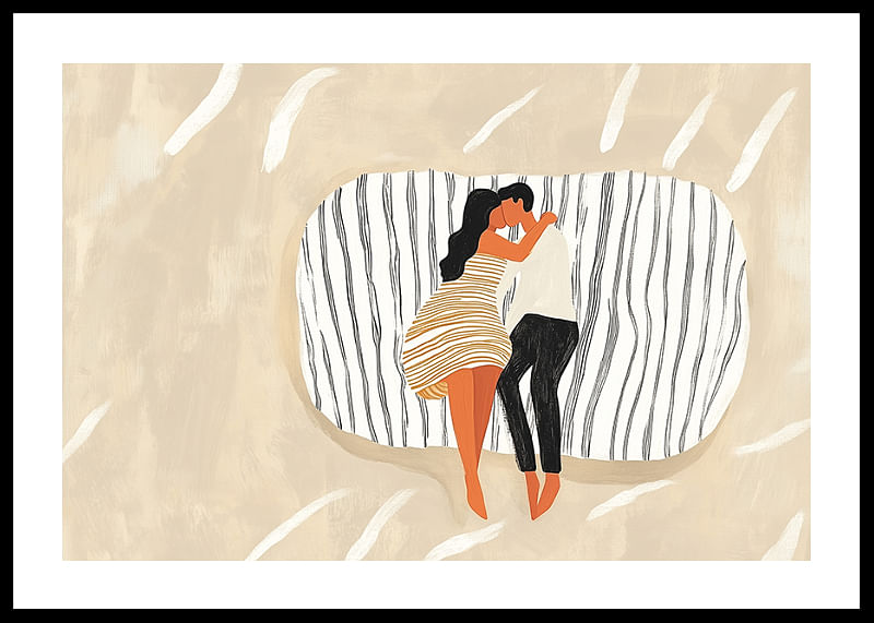 Une scène intime et harmonieuse d'amour et de proximité-12