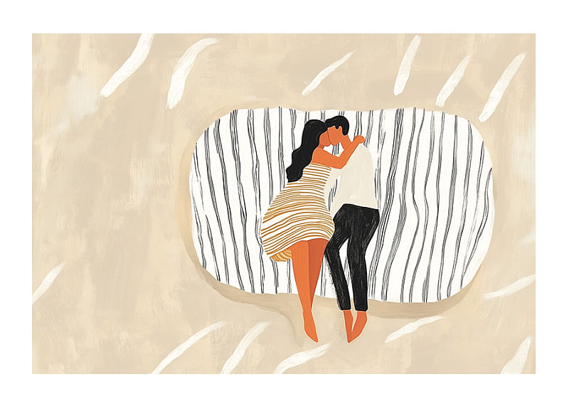 Une scène intime et harmonieuse d'amour et de proximité-12