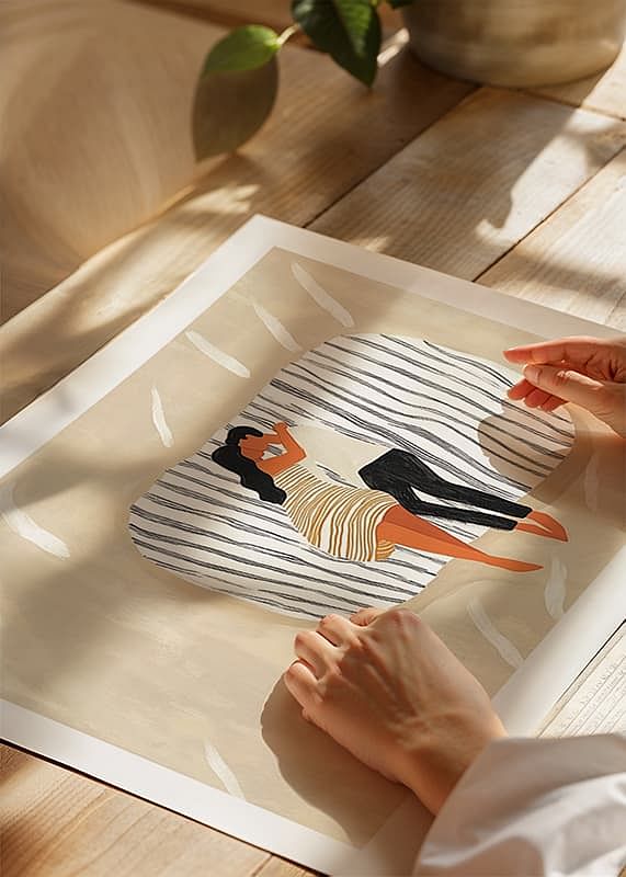 Une scène intime et harmonieuse d'amour et de proximité-12