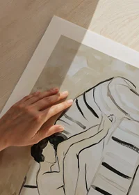 A relaxing illustration of an individual in contemplation-9
