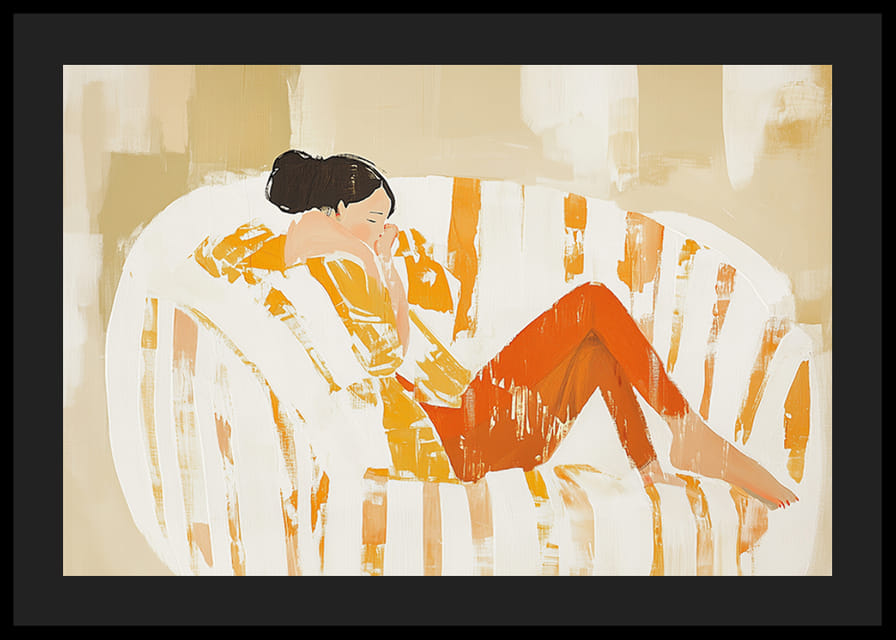 Avslappning och harmoni flödar från denna konstfulla poster-12