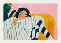 Farbenfrohe Träume in Ruhe werden in diesem ausdrucksstarken Gemälde festgehalten-3