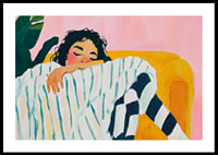 Colorful dreams at rest are captured in this expressive painting-0