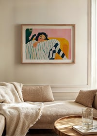 Colorful dreams at rest are captured in this expressive painting-8