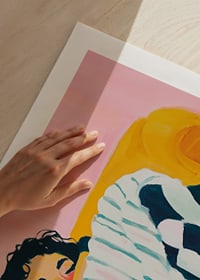 Colorful dreams at rest are captured in this expressive painting-9