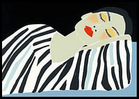 A serene beauty rests in an elegant, graphic expression-2