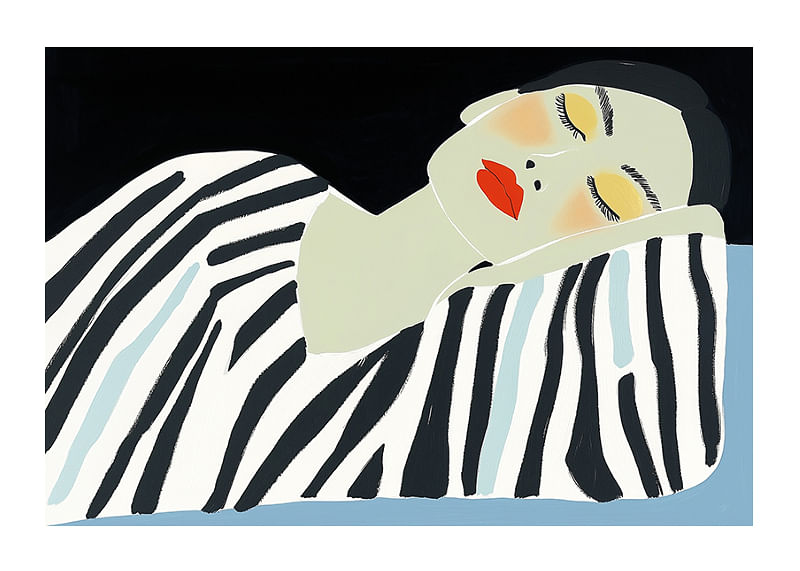 A serene beauty rests in an elegant, graphic expression-12