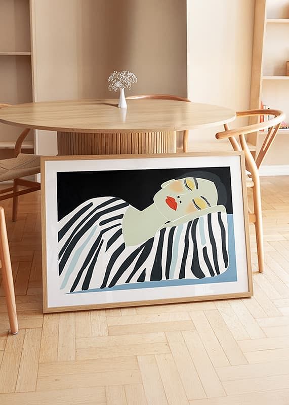 A serene beauty rests in an elegant, graphic expression-12