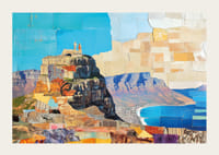 En mäktig klippa med havet i bakgrunden skapar en drömlik landskapsbild-3