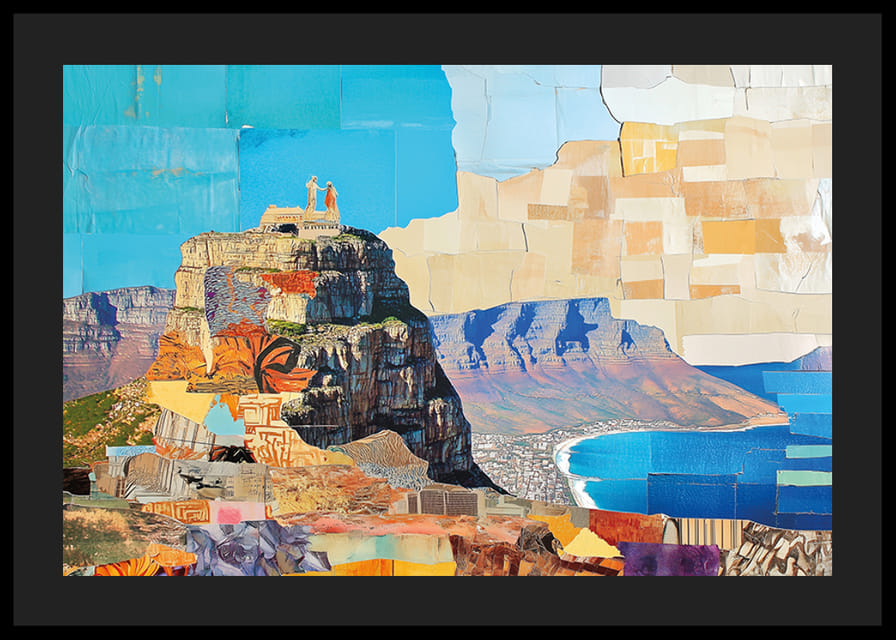 En mäktig klippa med havet i bakgrunden skapar en drömlik landskapsbild-12