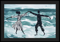 Snový tanec pri mori v jemných modrých tónoch-4