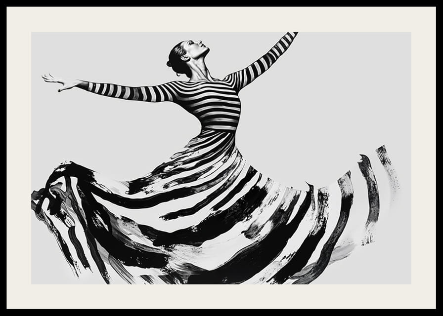 Tanečník zahŕňa pohyb silnými, plynulými líniami-12