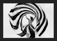 A hypnotic dance of black and white spirals creates magic-5