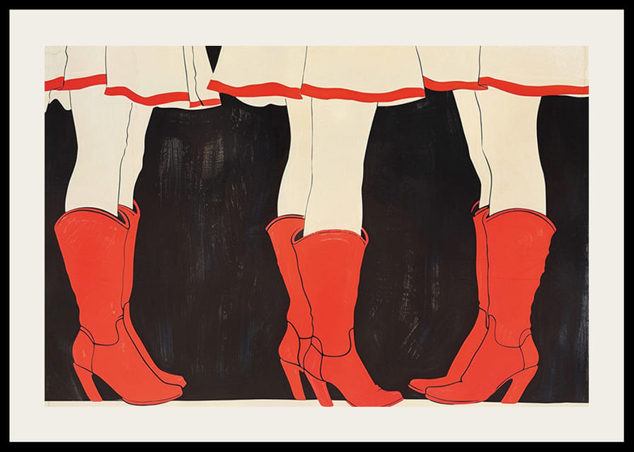 Červené čižmy pod bielymi sukňami dodávajú štýlový a živý pocit-12