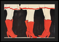 Červené čižmy pod bielymi sukňami dodávajú štýlový a živý pocit-4