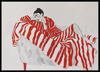 Elegance meets relaxation in red striped fabrics-6