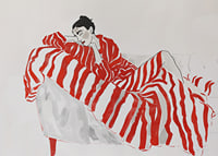 Elegance meets relaxation in red striped fabrics-7