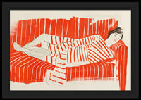 Relaxed rest in red and white stripes creates a peaceful impression-4