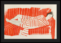 Entspannte Ruhe in rot-weißen Streifen erzeugt einen friedlichen Eindruck-4