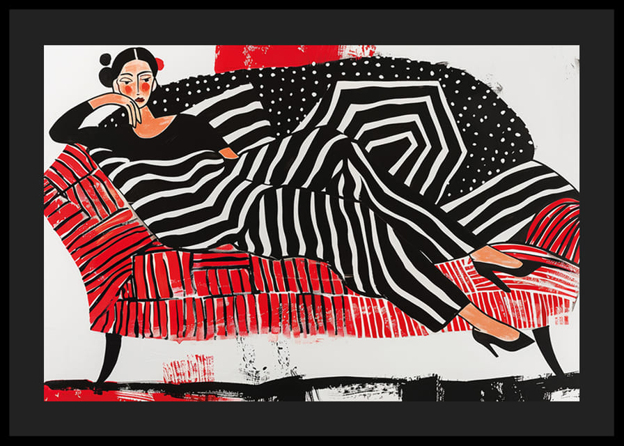 En fascinerande blandning av djärva mönster och livfulla färger-12