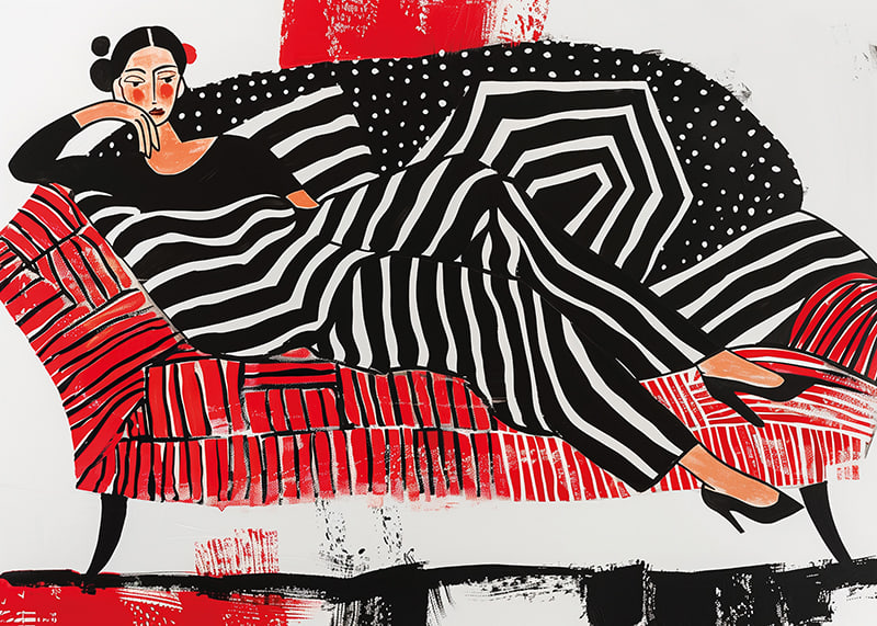 A fascinating mix of bold patterns and vibrant colors-12