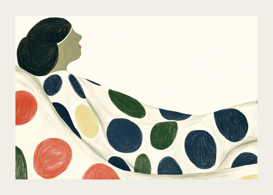 Elegans undersöks genom färgglada cirklar och mjuka linjer-12