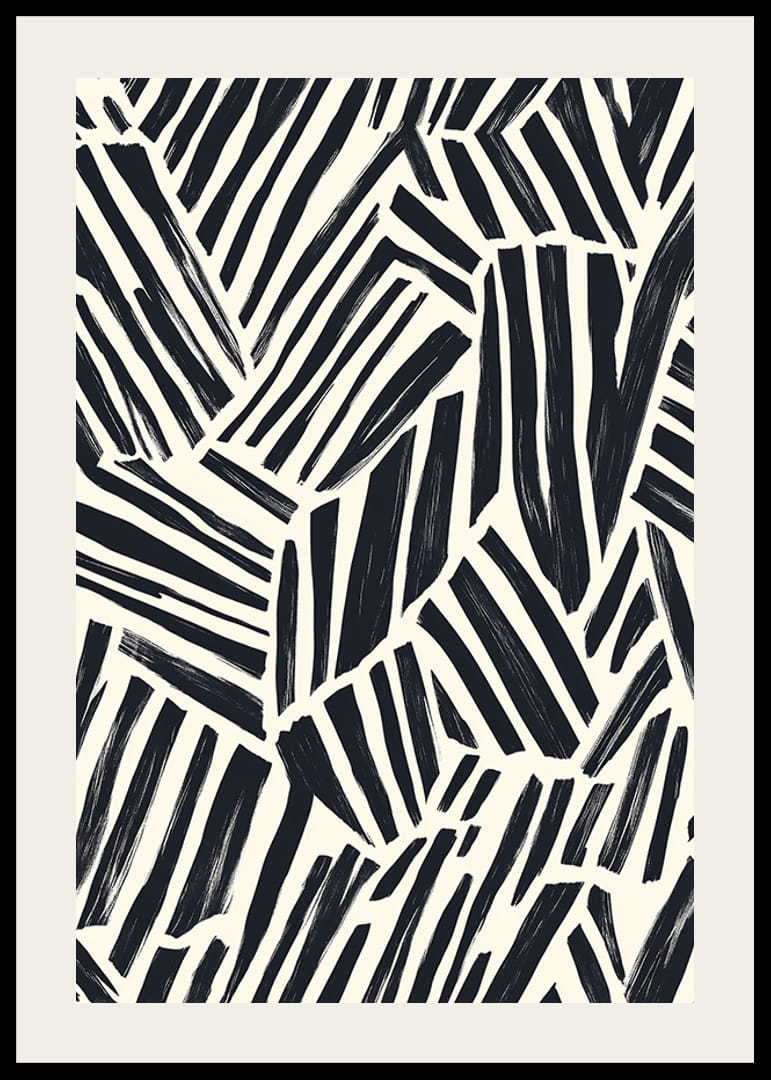 I motivi grafici in bianco e nero creano contrasti audaci-12