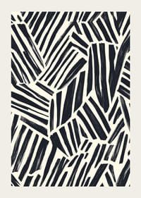 I motivi grafici in bianco e nero creano contrasti audaci-3