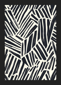 I motivi grafici in bianco e nero creano contrasti audaci-5