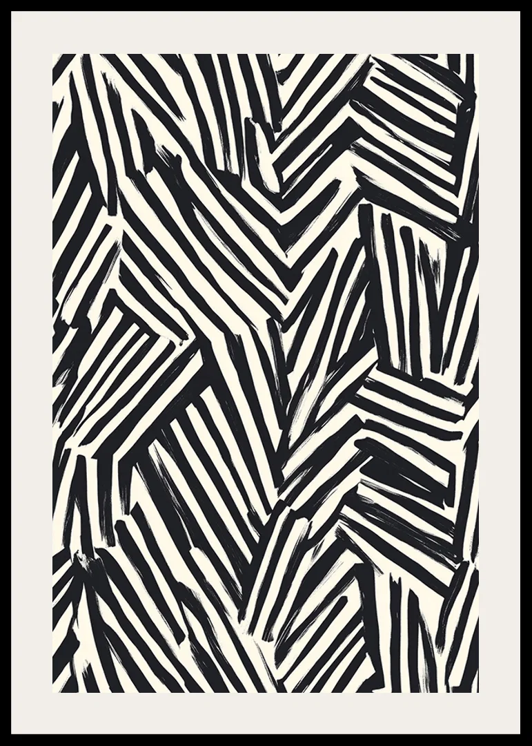Dynamic black and white lines create visual energy-12