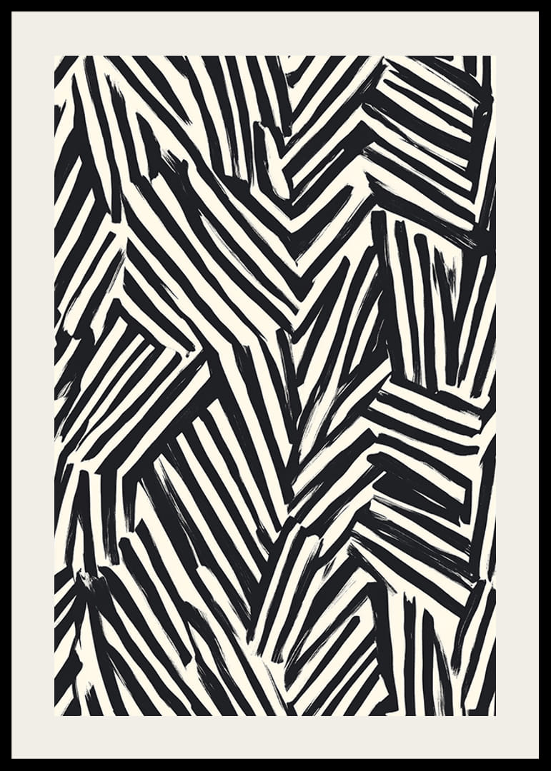 A dinamikus fekete-fehér vonalak vizuális energiát hoznak létre-12