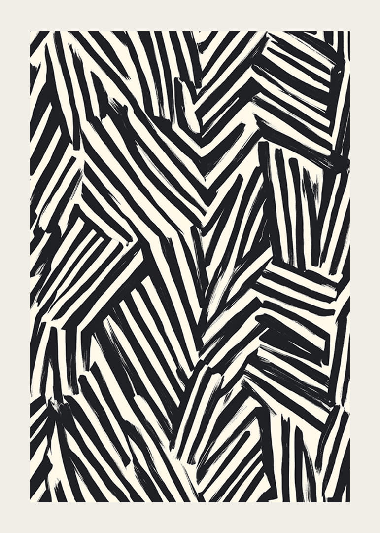 A dinamikus fekete-fehér vonalak vizuális energiát hoznak létre-12