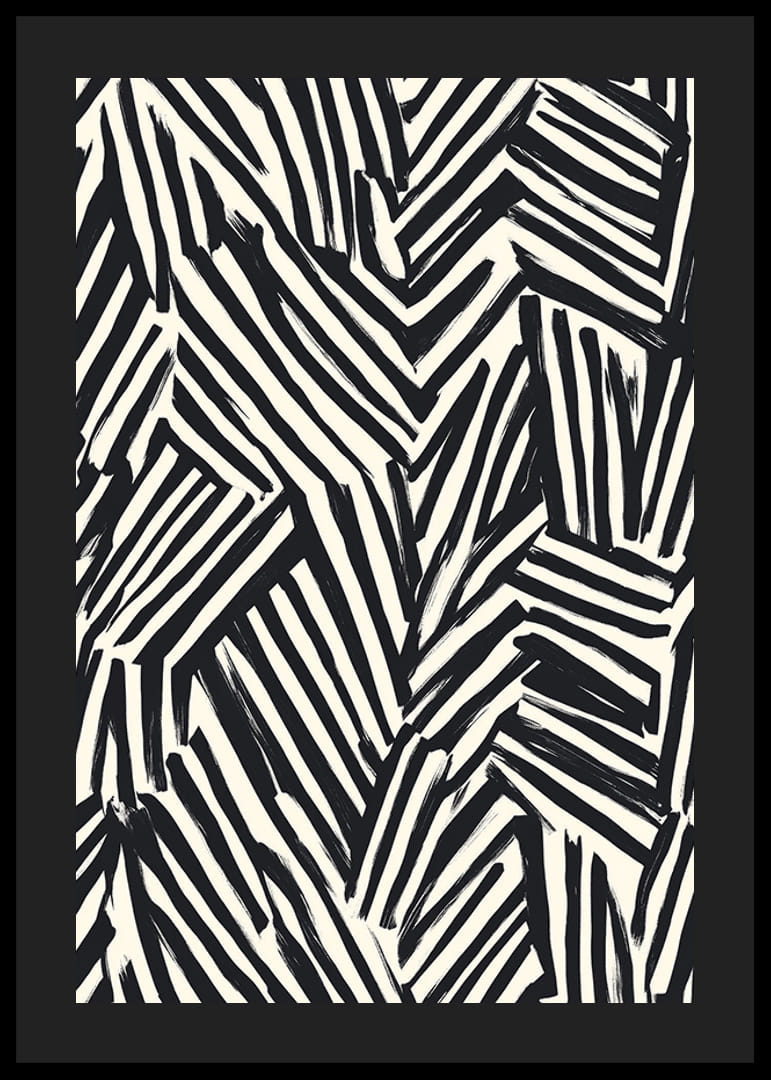 A dinamikus fekete-fehér vonalak vizuális energiát hoznak létre-12