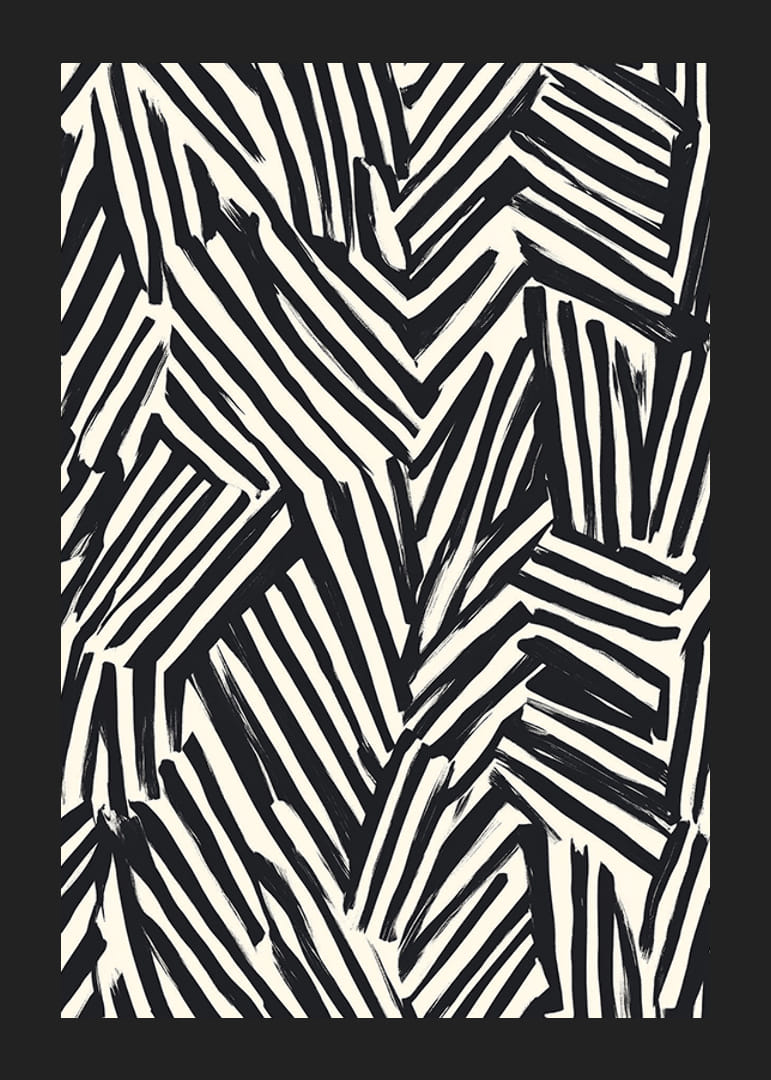 A dinamikus fekete-fehér vonalak vizuális energiát hoznak létre-12