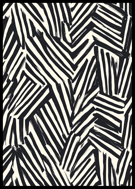 Dynamic black and white lines create visual energy-12