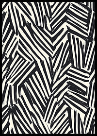 Des lignes dynamiques en noir et blanc créent une énergie visuelle-2