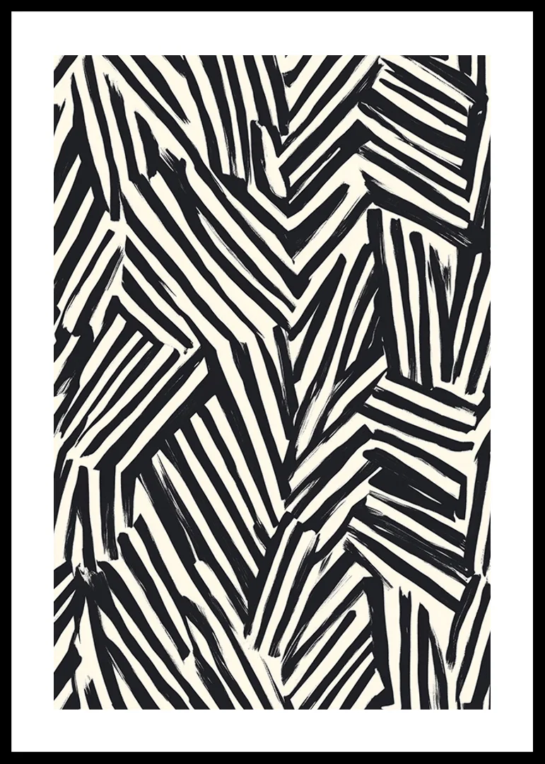 Dynamic black and white lines create visual energy-12